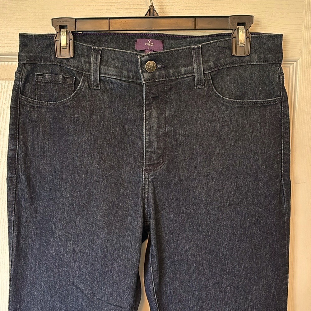 NYDJ Boot Cut Dark Wash Blue Slimming Jeans Style #1000 Size 10